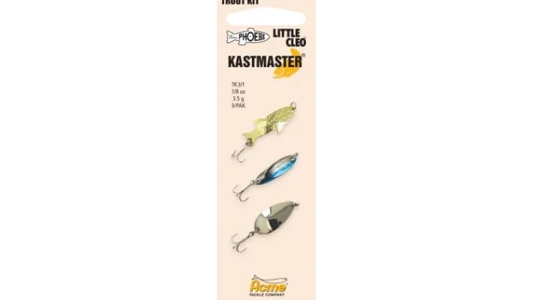 Acme 3-Piece Trout Spoon Multi Pack 1/8oz