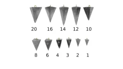 Anglers King Pyramid Sinkers Approx. 25lb Box