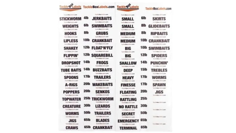 Bass Anglers Magazine Pro Bass Tackle Box Labels From Bass Angler Magazine