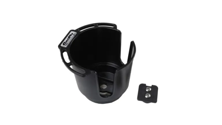 Scotty 311-BK Drink Holder w/Bulkhead Gunnel Mount